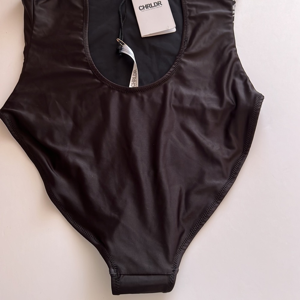 CHRLDR The Palm Tree One Piece Swimsuit Size Small in Black - Picture 5 of 6